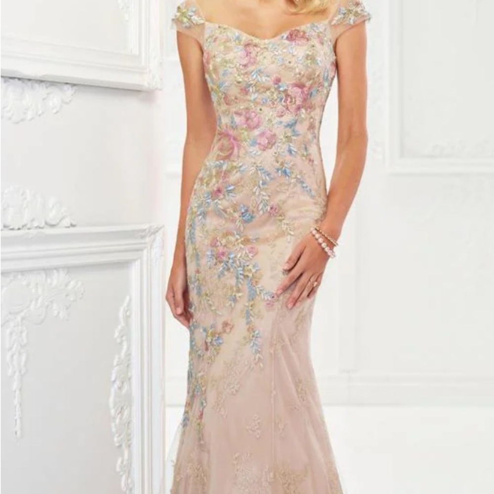 Elegant Floral Embroidered Dress